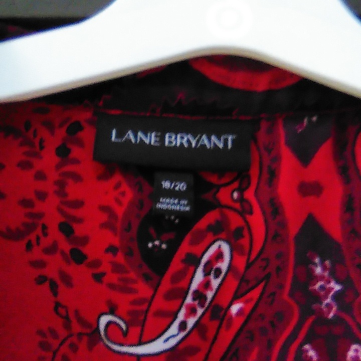 Womens Blouse Lane Bryant Brand